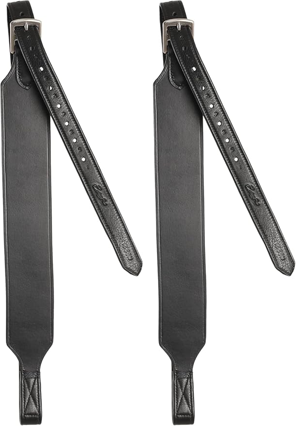 Exion Wide Stability Stirrup Leathers for English Saddles | Premium Cowhide Leather | Enhanced Leg Stability & Comfort | Sizes: 48" to 62"