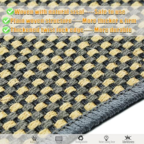 Cat Scratching Mat, 23.6 x 15.7inch Sisal Cat Scratchers - Image 3