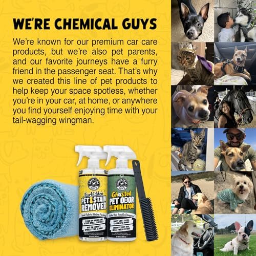 Chemical Guys Professional Rubber Pet Hair Removal Brush – Multi Surface - Image 6