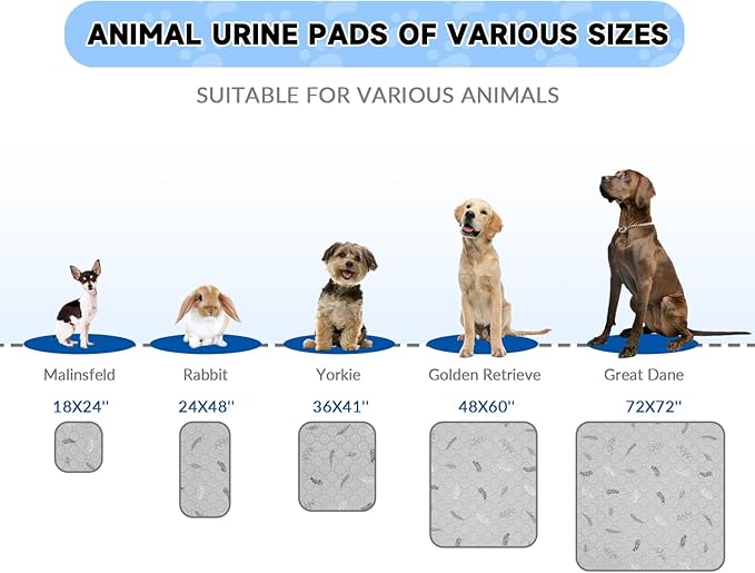Sunheir Washable Pee Pads for Small Pet 5-Pack, Reusable Pet Training Pads Absorbent & Leak-Free, Waterproof Pee Pads for Dog Cat Rabbit Guinea Pig Hamster, Whelping Pad (Leaves - Deep Grey, 12x12)