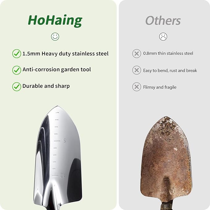 Gardening Tools 10-Piece Heavy Duty Stainless Steel Hand Tools with Durable Garden Tools Storage Tote,Rust-Proof Garden Tool Set, Ideal Gardening Gifts for Women Yellow Floral Pattern Design