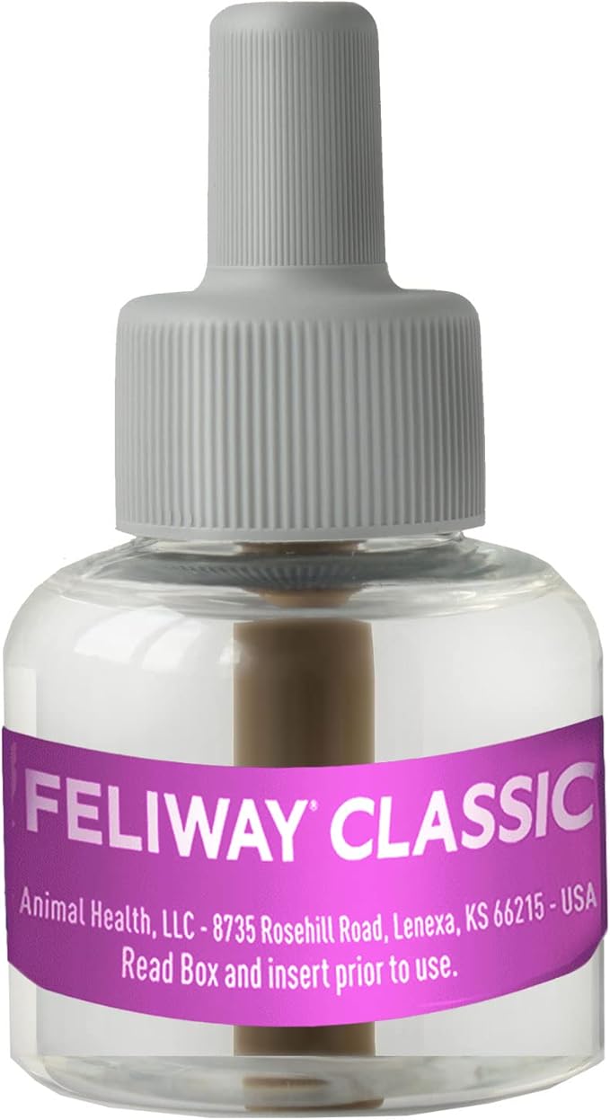 FELIWAY Classic Cat Calming Pheromone Diffuser: 1 Diffuser Kit & 6 Refills