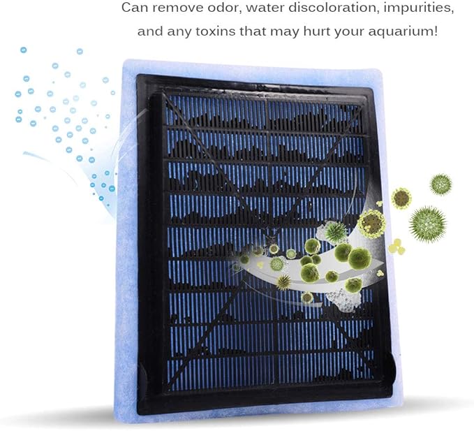 Fish Tank Filters, Aquarium Filter Cartridge Compatible with Rite-Size C & Fit for EZ-Change #3 20-40/30-60 Gallon Fish Tank Power Filter Replacement, 10PACK