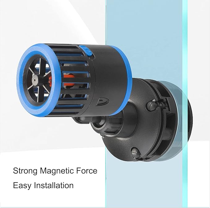 Carefree Fish Magnetic Aquarium Wave Maker 10W 1900Gph for 20~120Gal Fish Tank Quiet and Strong Powerhead Submersible Water Circulation Pump for Freshwater and Saltwater
