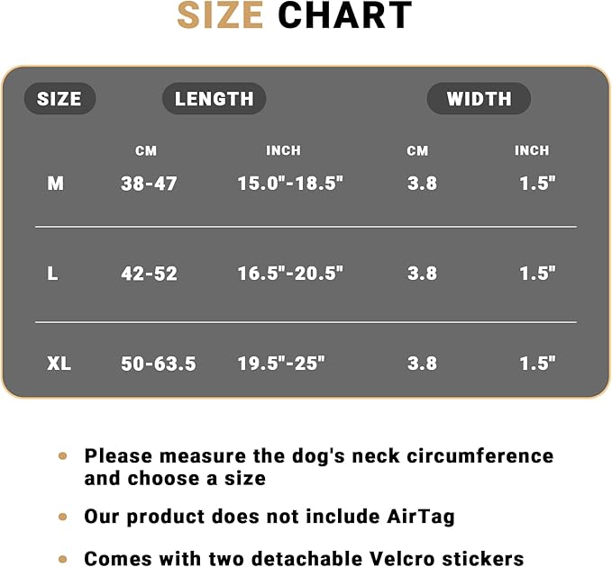 Tactical AirTag Dog Collar - Heavy Duty, Adjustable GPS Collar Compatible with Apple AirTag, with Holder & Control Handle for Medium/Large Dogs [ Brown, M ]