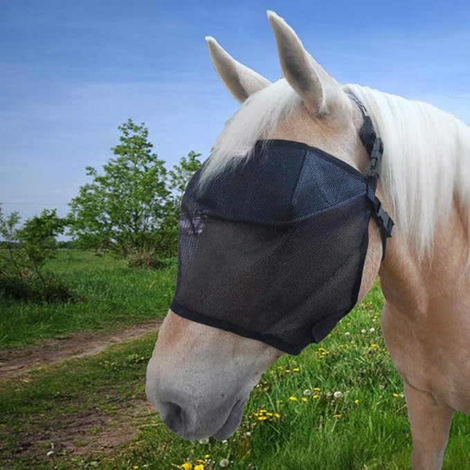 EquiVizor 95% UV Eye Protection (COB) Standard Horse Fly Mask - Help with Uveitis, Corneal Ulcer, Light Sensitivity. Designed to Stay On Your Horse, Off The Ground.