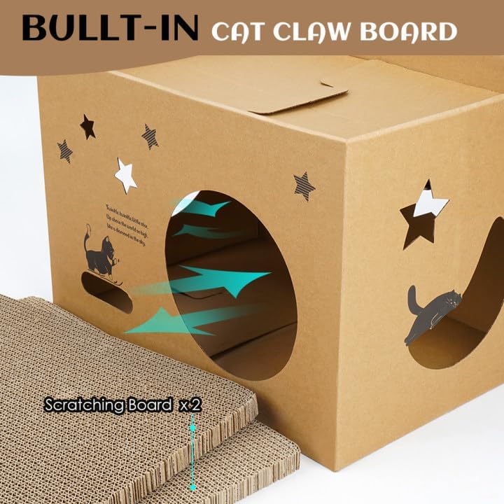 ARGOPET Cat Cardboard House - Image 2