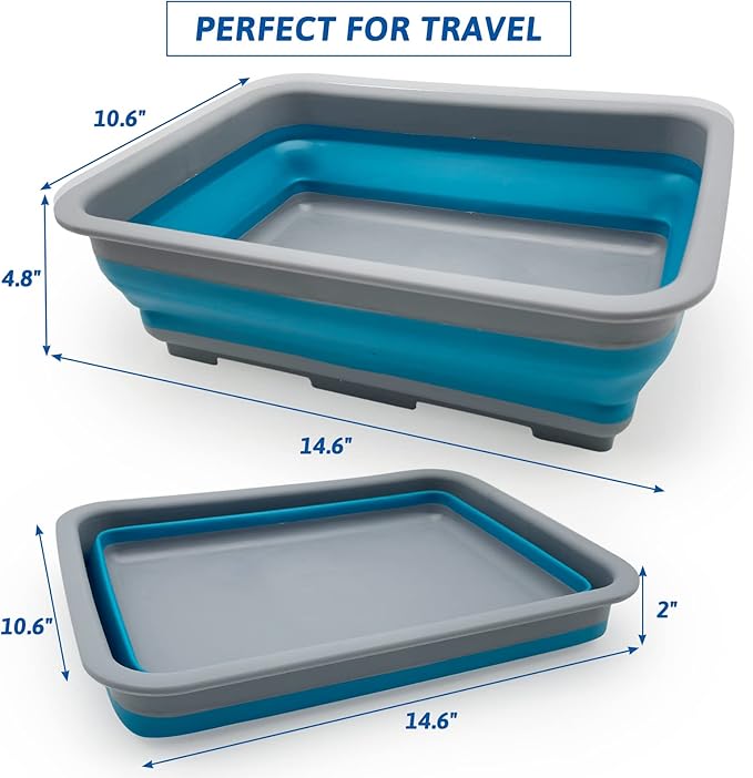 Fhiny Open Cat Litter Box, Kitten Potty Pan Semi-Enclosed Foldable Waterproof Travel Toilet Low Entrance for Indoor Cats Small Pet Kitty Rabbit Supplies Easy to Clean and Assemble