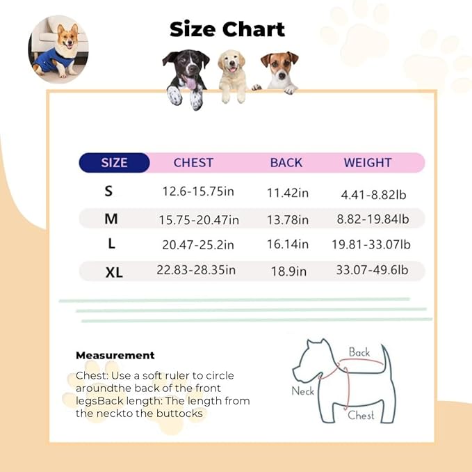 Dog Surgery Recovery Suit,Abdominal Surgical Suit for Dogs,Recovery Suit for Dogs,Prevent Licking Surgical Wound Dog Cone Alternative Grey L