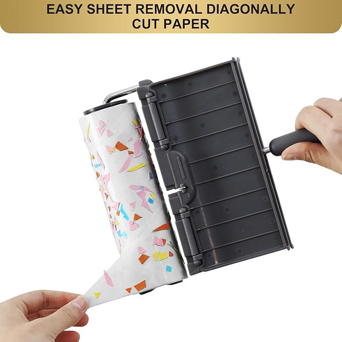 Fedicelly Lint Rollers Pet Hair Extra Sticky Furniture,Cat Dog Hair Remover Laundry Clothes Carpet, 6.3 inches Wider with 320 Sheets Large Lint Remover Brush for Couch