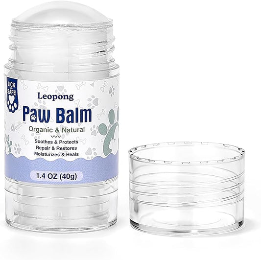 Dog Paw Balm, Moisturizer & Protection for Cracked Dry & Damaged Paws, Nose & Elbows Natural Lick Safe Dog Nose Balm