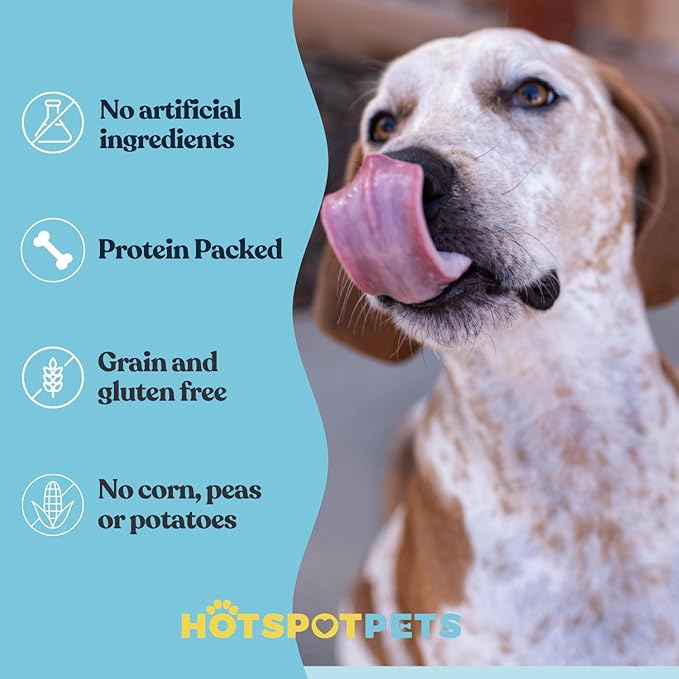 hotspot pets 10 Inch Large Rawhide Dog Bones - Made from Grass Fed Cows - Long Lasting Chews Great for Dental & Oral Care - Bones for Aggressive Chewers & Large Dogs (10 Inch - 1 Count)