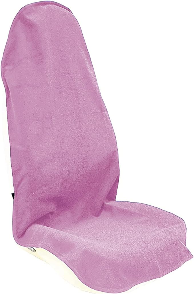 Car Seat Cover Protector Front Seats,for Gym Workout,Running,Swimming,Beach and Hiking,Waterproof Sweat Towel Bucket Seat Covers for Cars SUV Trucks (Pink, 1Pcs)