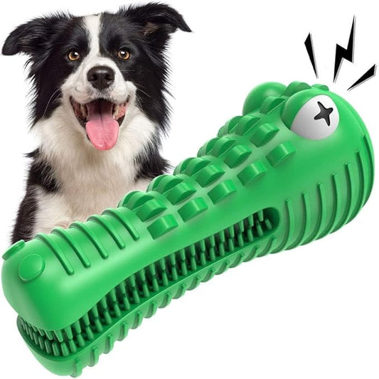 Dog Toys for Aggressive Chewers Large Medium Breed, Indestructible Dog Toothbrush Chew Toys, Squeaky Interactive Tough Extremely Durable, Dogs Toys to Keep Them Busy