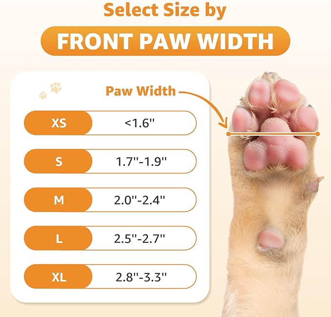 Double Sides Non-Slip Dog Socks to Prevent Licking Paws - Strong Traction for Hardwood Floors, Senior Dogs, Paw Protector, Dog Socks with Grippers - Size Large