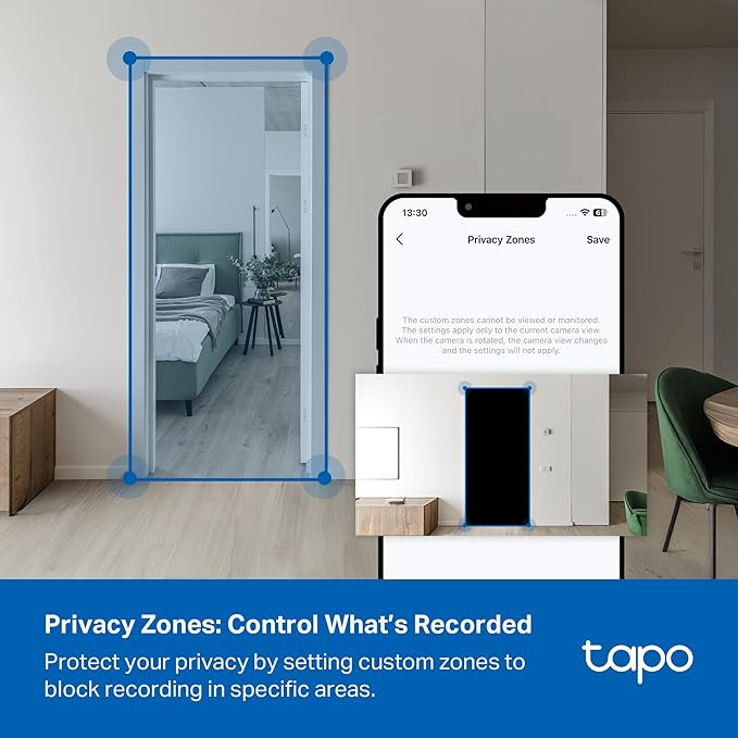 Tapo 2K 3MP Indoor/Outdoor Security Camera - Free Person/Motion/Baby Cry Detection, Color Night Vision, IP65 Weatherproof, SD/Cloud Storage, Works w/Alexa & Google Home HybridCam
