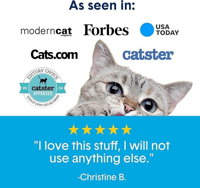 Boxie® Unscented 30 Day Odour Control Clumping Clay Cat & Kitty Litter 16 lb, 99.9% Dust-Free, Hard Flat Top® Clumps, No Fragrances No Fillers, Long-Lasting, Easy to Scoop