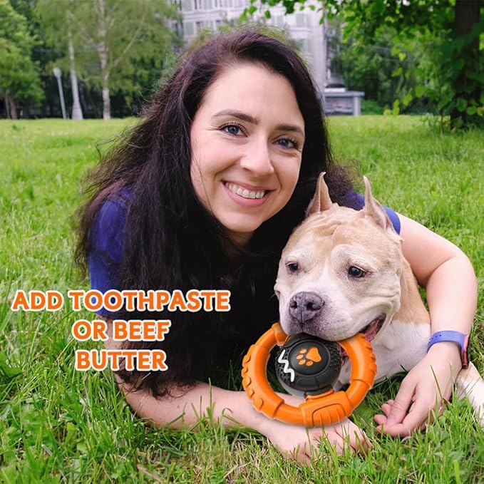 Dog Toys for Aggressive Chewers Large Medium Small Breed Indestructible Durable Tough Squeaky Dog Chew Toys to Keep Them Busy Nylon Rubber Interactive Dog Toys