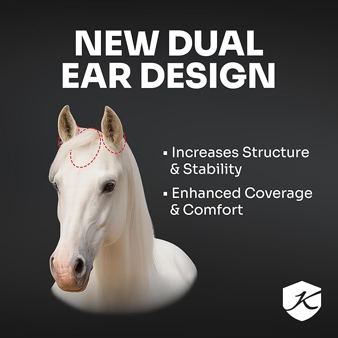 Kensington 90% UV Fly Mask CatchMask UViator - Without Ears & Forelock Freedom Web Trim Size: L-Avg Color: 2017 - Lavender Mint
