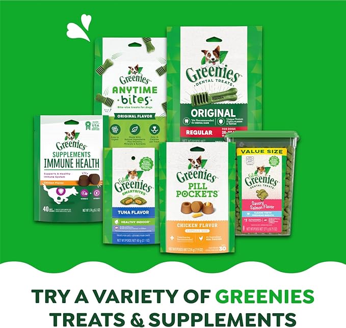 Greenies Pumpkin Spice Flavor Petite Size,Veterinarian-Recommended for Dental Care, Dog Treat Chews, Limited Edition, 12 oz., Pack of 40
