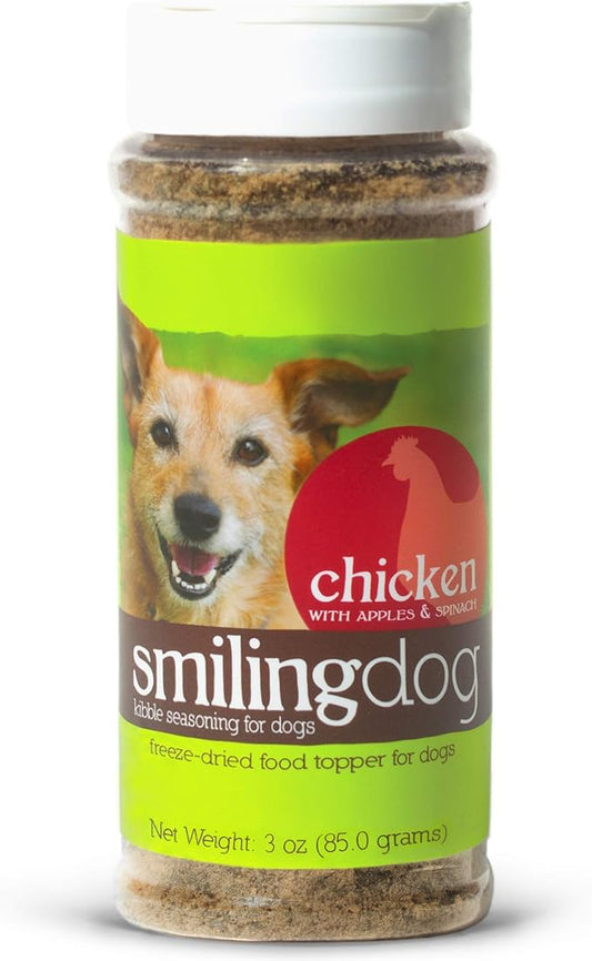 Herbsmith Kibble Seasoning – Freeze Dried Chicken - Dog Food Topper for Picky Eaters - 3 oz