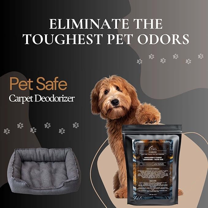 Fearless Carpet Freshener Powder Refill 36 oz | Powerful Odor Eliminator for Home | Upholstery Deodorizer | Carpet Deodorizer | Pet Urine | Cat Litter Box | Fierce Fragrance