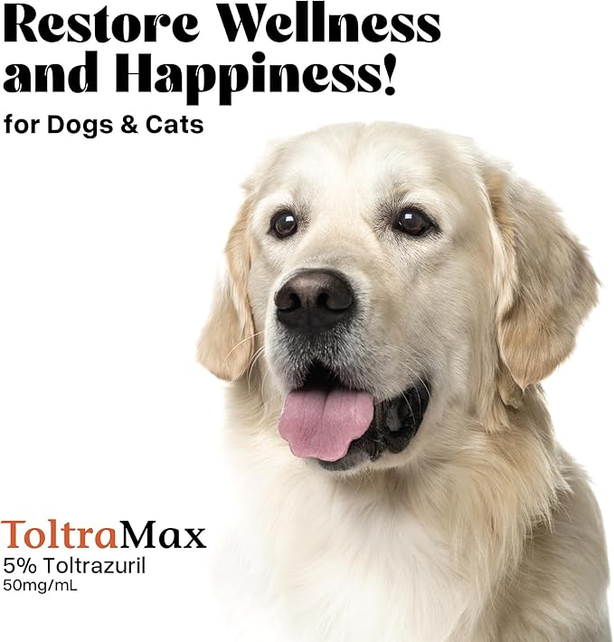Toltrazuril 5.0% for Horses, Dogs, Cats, 500mL/16.9 Ounce, for Non-Food Chain Animals