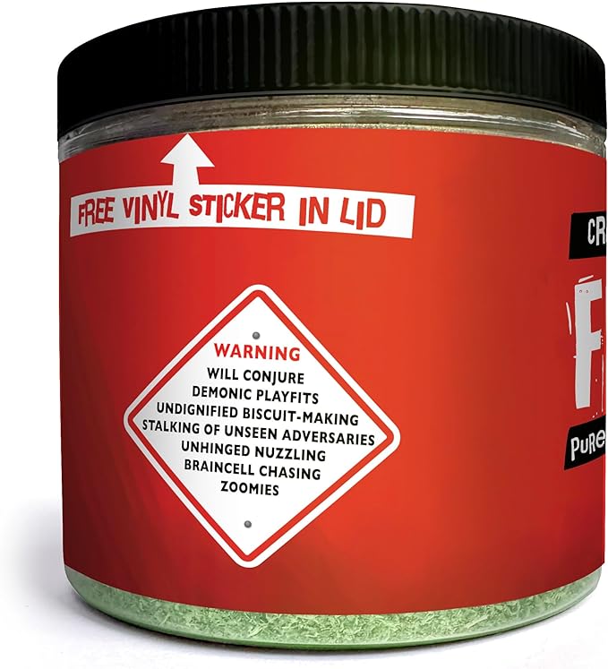 Fiend Catnip Safety-Cut 100% Pure Potent Fine Cat Nip for Cats & Kittens – Ultra Potent, North American – 1 Cup (34.5g) Canister – Go Ahead, Create a Monster!