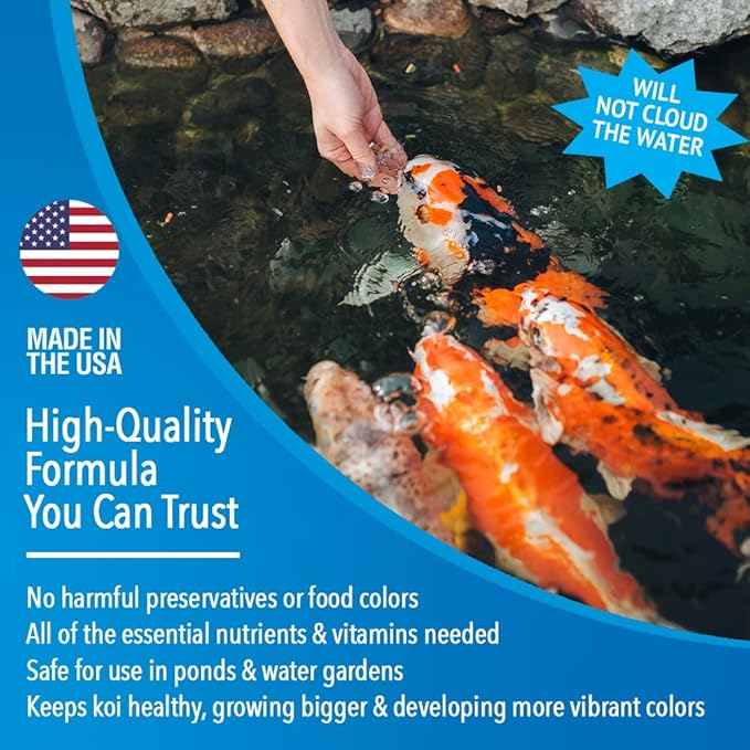 Microbe-Lift MLLMPMD Mini Floating Fish Food Pellets for Ponds, Water Gardens, and Fountains, for Small Live Goldfish and Koi, 2.25 Pounds