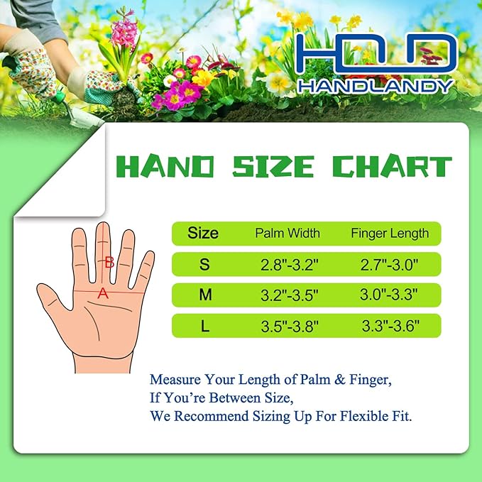 HANDLANDY Long Gardening Gloves for Men & Women, Thorn Proof Rose Pruning Gloves Leather Gauntlets Garden Glove Yard Work Glove (Small, Grey)