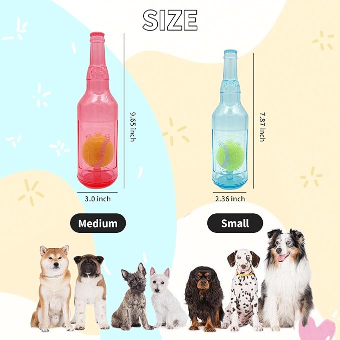 Floating Dog Chew Toy, Squeaky Indestructible Rubber Fetch Toy for Small Medium Large Dogs - Pool & Lake Water Toys Red S