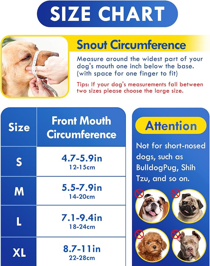 Dog Muzzle, Soft Air Mesh Muzzle for Small Medium Large Dogs Anti Biting Barking Chewing, Breathable Drinkable Adjustable Loop Pets Muzzle for German Shepherd Husky Labrador Retriever (Black,L)