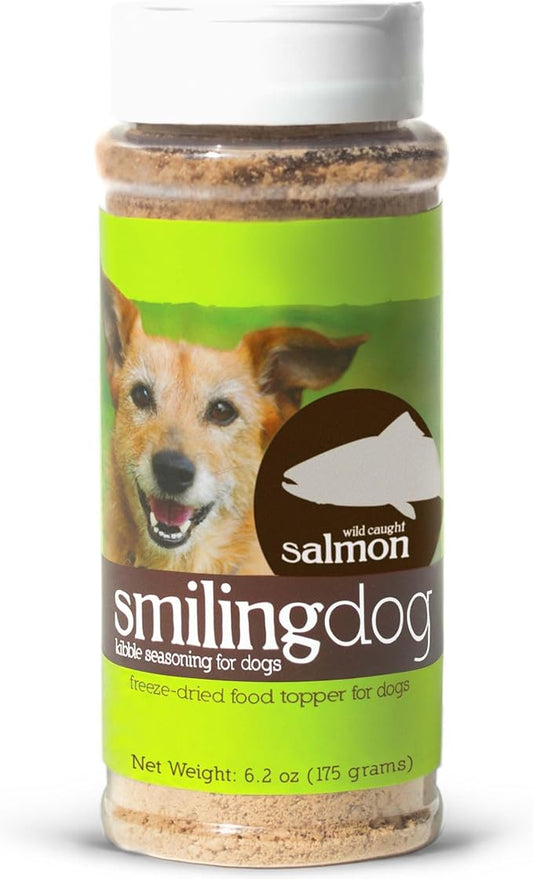 Herbsmith Kibble Seasoning – Freeze Dried Salmon – Dog Food Topper for Picky Eaters - 6.2 oz