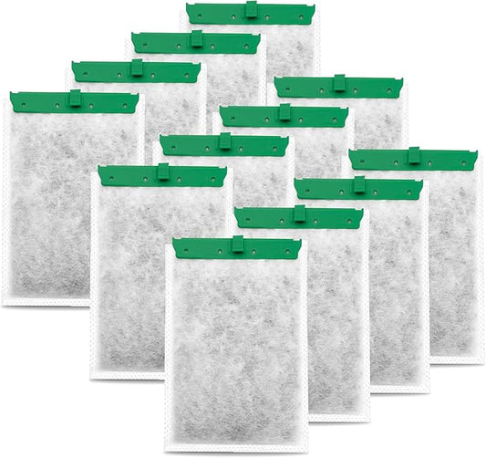 12 Pack Aquarium Filter Cartridge Compatible with Whisper Power Filters,Medium Replacement Filter Cartridges for 10i IQ10 PF10