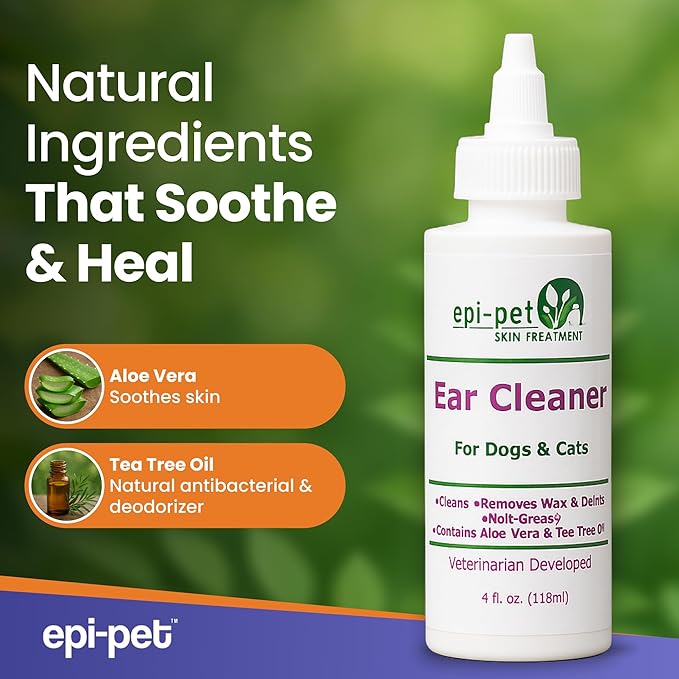 Ear Cleaner for Pets, 4-Ounce (90712)