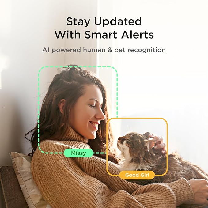 Petcube Cam 360 The Pack of 3 Camera | Ultimate Interactive WiFi Pet and Home Security Pan-Tilt Camera with Phone App, 1080p HD Video, 360° Rotation, Night Vision, Smart Alerts for Home Surveillance