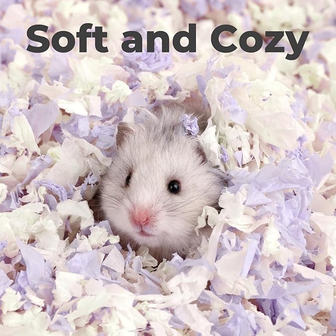mini&moe Guinea Pig Bedding 25 Liters: Dust-Free and Odor Control Moisture Absorbent Natural Paper Small Pet Bedding - for Guinea Pigs, Hamsters, Rabbits, and Small Animal
