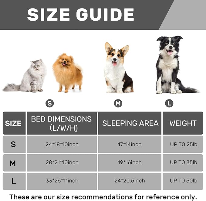 Hollypet Fluffy Plush Dog Cat Pet Couch Soft Calming Sofa Bed for Medium Small Cats and Dogs, Green and White