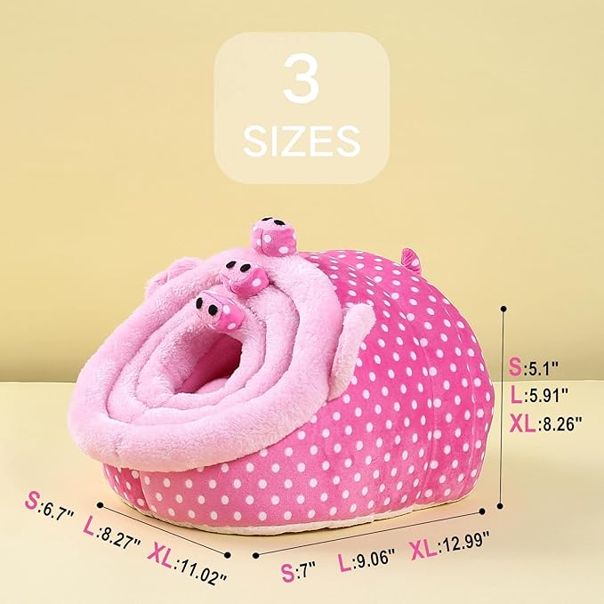 JanYoo Guinea Pig Rat Accessories Toys House Hideout Cage Supplies Chinchilla Cage Ferret Gerbil(S,Pig)