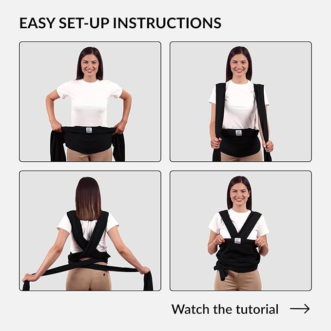 Dog Sling Carrier for Small Dogs - Anti-Anxiety Cat Sling, Puppy Pouch - Pet Sling in Gray Black Blue Green Pink Yellow (Black, Large)