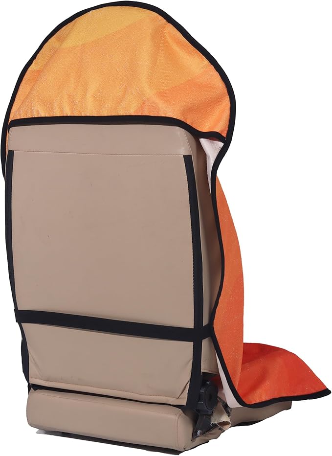 Car Seat Cover Protector Front Seats,for Gym Workout,Running,Swimming,Beach and Hiking,Waterproof Sweat Towel Bucket Seat Covers for Cars SUV Trucks (Orange, 2Pcs)