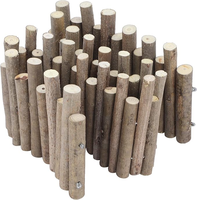 Ejoyous Hamster Wooden Bridge, Wood Ladder Hamster Fence Hideout Cage Bedding Climbing Toys for Syrian Hamsters Gerbil Small Animals (60CM Fence)