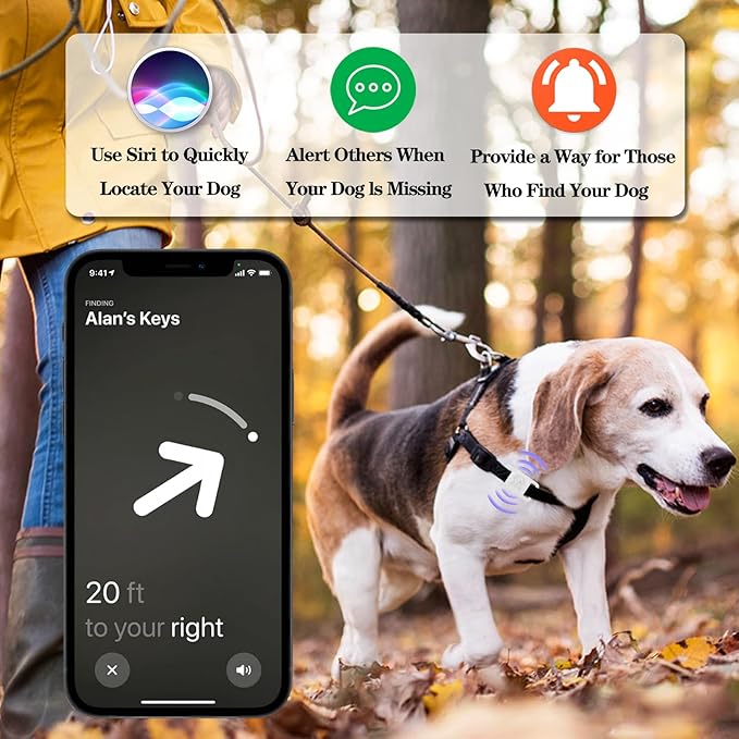 4 Pack Waterproof AirTag Dog Collar Holder Compatible with Apple AirTag, Silicone Hidden Loop Holder for Airtag Tracker, Anti-Lost Dog Collar Air Tag Accessories(Black,White,Red,Blue)