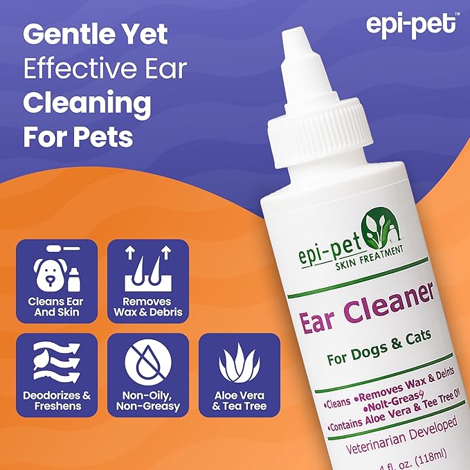Ear Cleaner for Pets, 4-Ounce (90712)