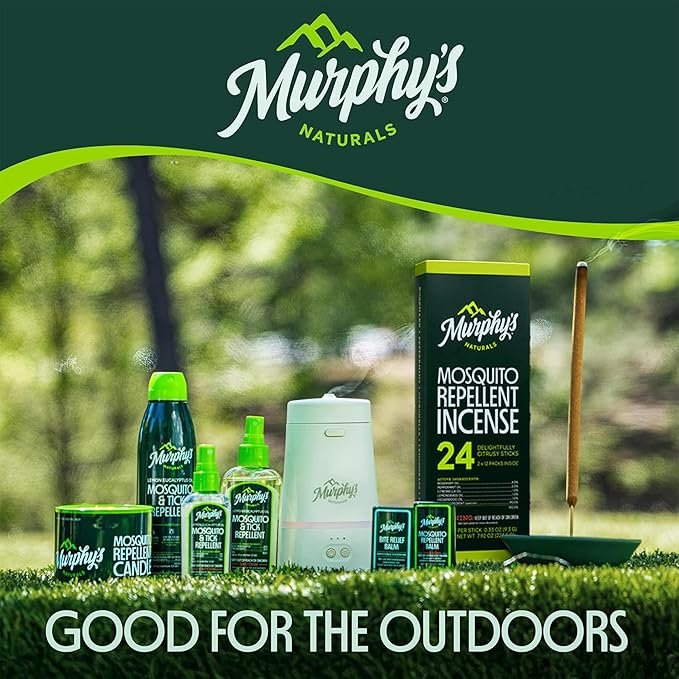 Murphy’s Naturals Mosquito & Tick Repellent, Plant-Based DEET-Free Spray, Outdoor Essentials Kit 3-Pack, 1x4-ounce + 2x2-ounce Pumps, Limited Edition