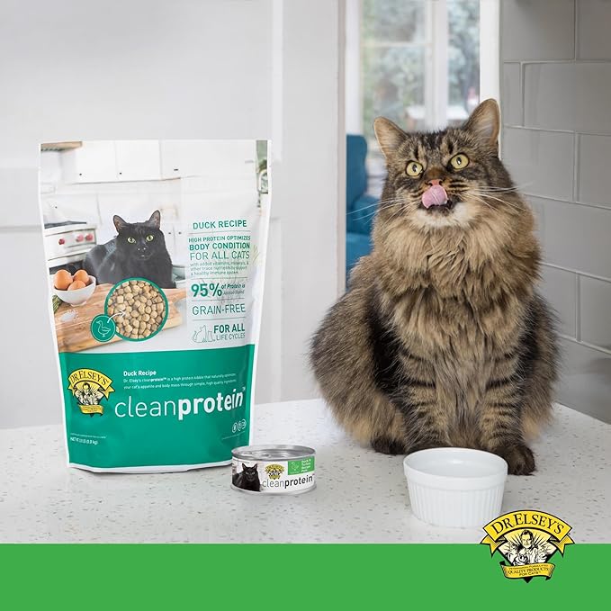 Dr. Elsey's cleanprotein Duck & Turkey Recipe Wet Cat Food (Case of 24), 2.75 oz Canned Food