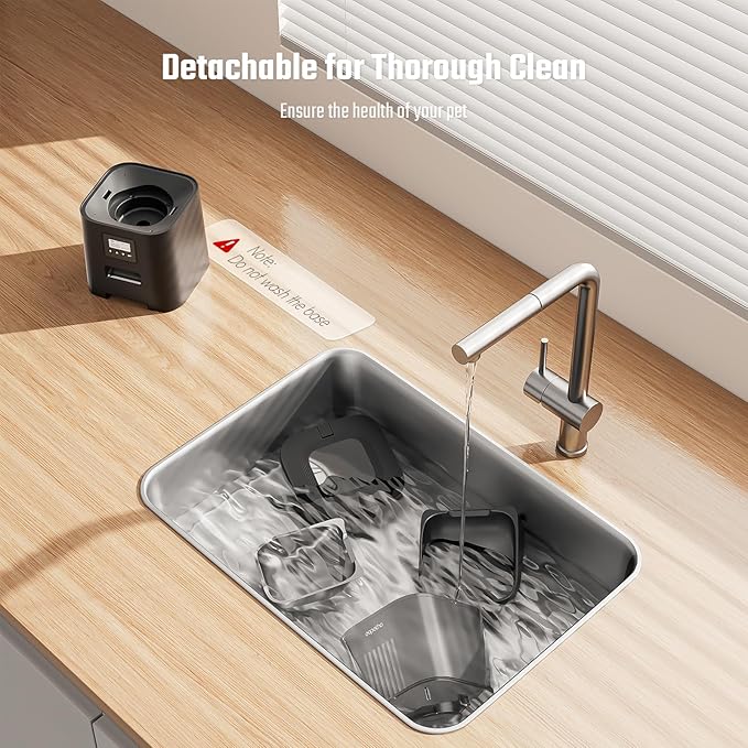 Espelho Automatic Cat Feeder- 4L Timed Cat Food Dispenser 1-6 Meals Control for Cat and Small Dog- Auto Pet Feeder with Desiccant Bag Keep Fresh for Reliable Easy Set Up and Clean- Voice Recorder