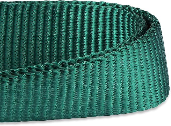 Hyhug Pets Solid Color Classic Regular Heavy Duty Basic Collar for Large Breeds Dogs Daily use, Unique Design Adjustment Triglide Slide Can Attached Name Tag Accessories. (Large, Dark Green)
