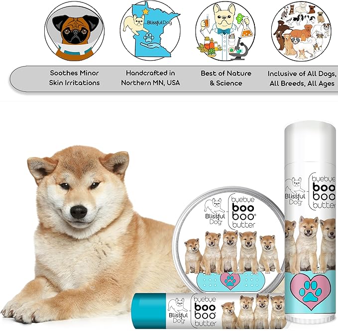 The Blissful Dog 4 oz TIN Shiba Inu Booboo Butter