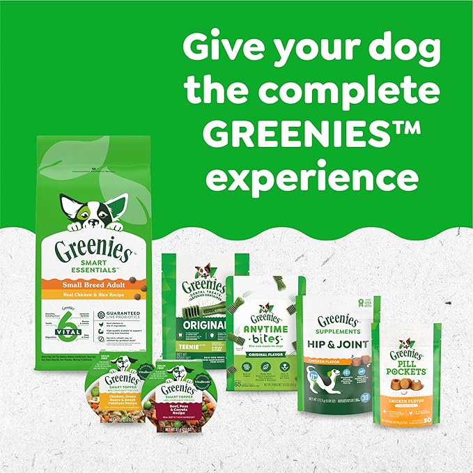 Greenies Original Teenie Dental Dog Treats, 27 oz. Pack (96 Treats)